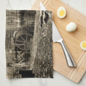 Linge De Cuisine Roue vintage (Quart Plié)