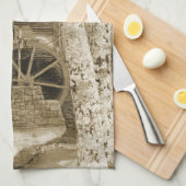 Linge De Cuisine Roue vintage (Quart Plié)