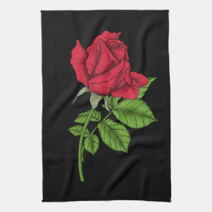 Linge De Cuisine Rouge
