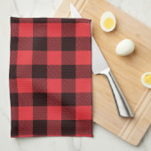 Linge De Cuisine Rouge (Quart Plié)