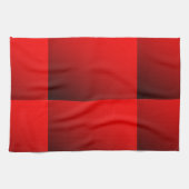 Linge De Cuisine Rouge à deux tons (Horizontal)