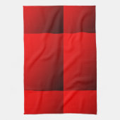 Linge De Cuisine Rouge à deux tons (Vertical)