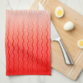 Linge De Cuisine Rouge Argent Vert (Quart Plié)