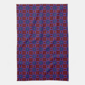 Linge De Cuisine Rouge avec des étoiles bleues (Vertical)