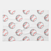 Linge De Cuisine Rouge baseball blanc (Horizontal)