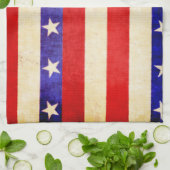 Linge De Cuisine Rouge, blanc et bleu (Plié)