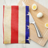 Linge De Cuisine Rouge, blanc et bleu (Quart Plié)