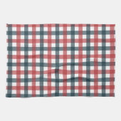 Linge De Cuisine Rouge blanc et bleu plaid (Horizontal)
