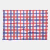 Linge De Cuisine Rouge blanc et bleu plaid (Horizontal)