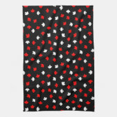 Linge De Cuisine Rouge blanc moderne Canada Feuille d'érable Motif  (Vertical)