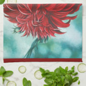 Linge De Cuisine Rouge dans la fureur (Plié)