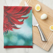 Linge De Cuisine Rouge dans la fureur (Quart Plié)