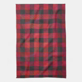 Linge De Cuisine Rouge et noir À damiers plaid (Vertical)