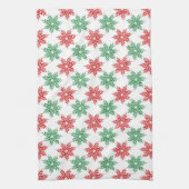 Linge De Cuisine Rouge et vert Aquarelle Motif 2 (Vertical)
