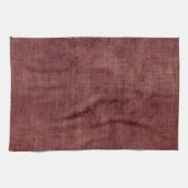 Linge De Cuisine Rouge Faux Lin (look lin) (Horizontal)