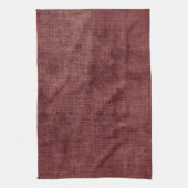 Linge De Cuisine Rouge Faux Lin (look lin) (Vertical)