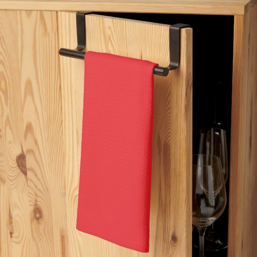 Linge De Cuisine Rouge Flamme (Pliage en tiers)