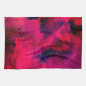 Linge De Cuisine Rouge foncé et violet Gras & Abstrait moderne (Horizontal)