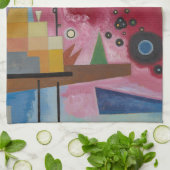 Linge De Cuisine Rouge lourd par Wassily Kandinsky (Plié)