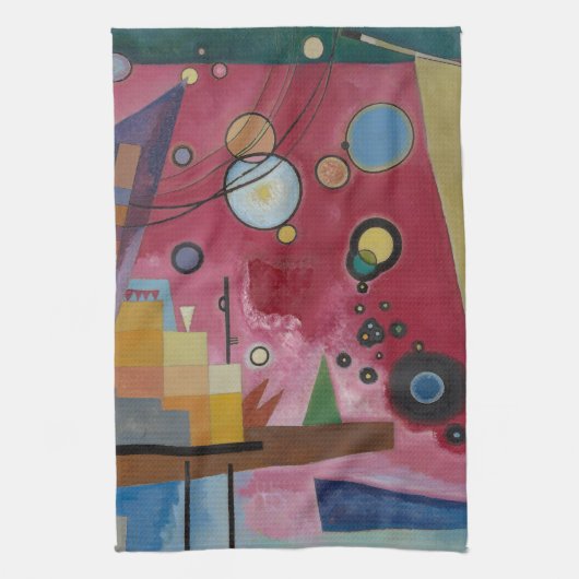 Linge De Cuisine Rouge lourd par Wassily Kandinsky (Vertical)