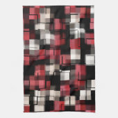 Linge De Cuisine Rouge noir (Vertical)