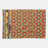 Linge De Cuisine Rouge pavot partout mixer n match dessin peint (Horizontal)