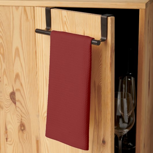 Linge De Cuisine Rouge profond (Pliage en tiers)
