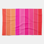 Linge De Cuisine Rouge, rose et orange (Horizontal)