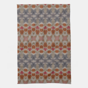 Linge De Cuisine Rouge rouille bleue