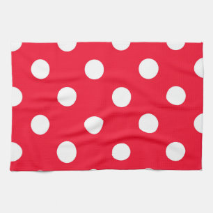 Linge De Cuisine Rouge sur neige