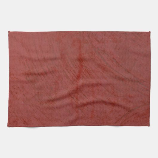 Linge De Cuisine Rouge Uni (Horizontal)