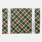 Linge De Cuisine Rouge, vert et crème plaid (Horizontal)