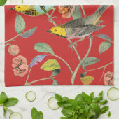 Linge De Cuisine Rouge vintage (Plié)