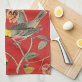 Linge De Cuisine Rouge vintage (Quart Plié)