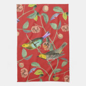 Linge De Cuisine Rouge vintage (Vertical)