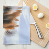 Linge De Cuisine Rough Collie Laisser Neige Noël (Quart Plié)