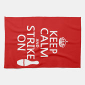 Linge De Cuisine Roulement - gardez le calme et frappez dessus (Horizontal)