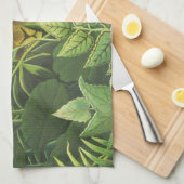 Linge De Cuisine Rousseau Tropical Jungle Lion Peinture (Quart Plié)