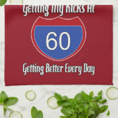 Linge De Cuisine Route 60e anniversaire (Plié)