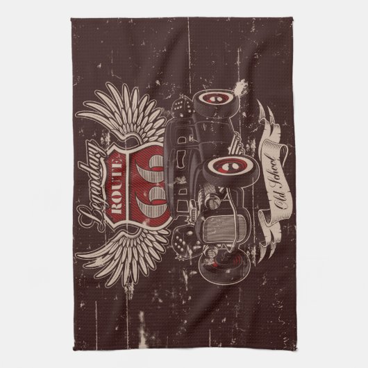 Linge De Cuisine Route 66 (Vertical)