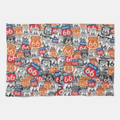Linge De Cuisine Route 66 (Horizontal)