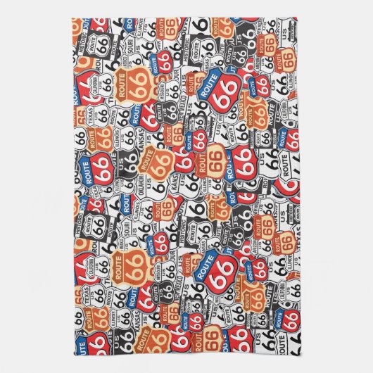 Linge De Cuisine Route 66 (Vertical)