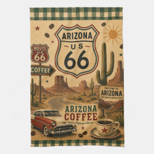 Linge De Cuisine Route 66 Arizona Vintage Café Road Trip Américain