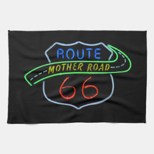 Linge De Cuisine Route 66, Route Mère, Panneau néon