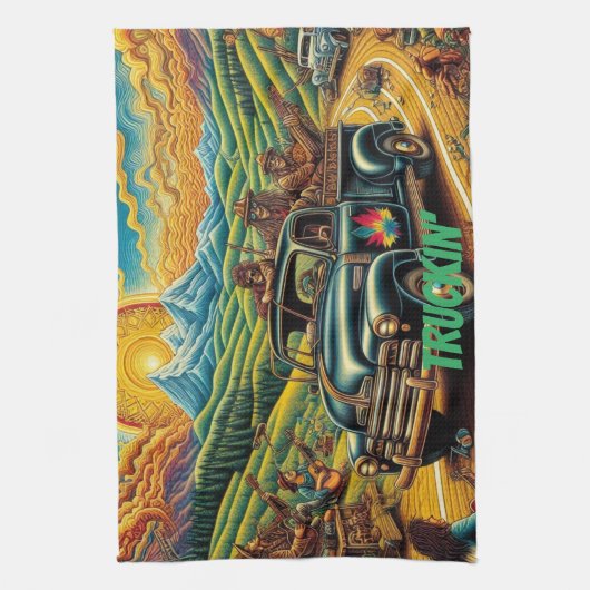 Linge De Cuisine Route de l'art populaire (Vertical)