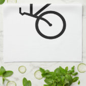 Linge De Cuisine Route de Vélo Noir (Plié)