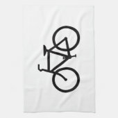 Linge De Cuisine Route de Vélo Noir (Vertical)