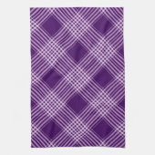 Linge De Cuisine Royal Purple Et Blanc Plaid (Vertical)