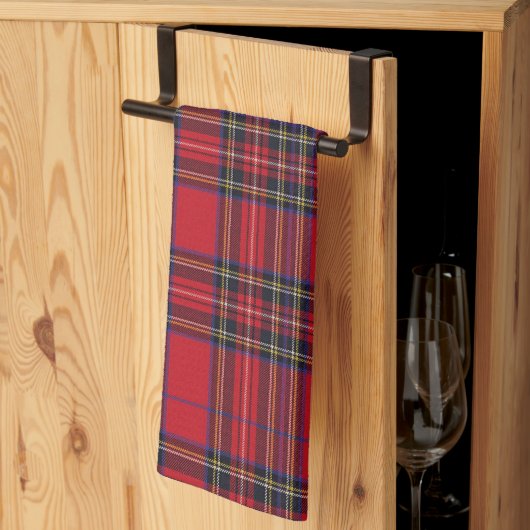 Linge De Cuisine Royal Stewart Tartan Red Plaid (Pliage en tiers)