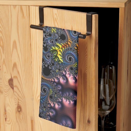 Linge De Cuisine Royaumes Spirales Infinis (Pliage en tiers)